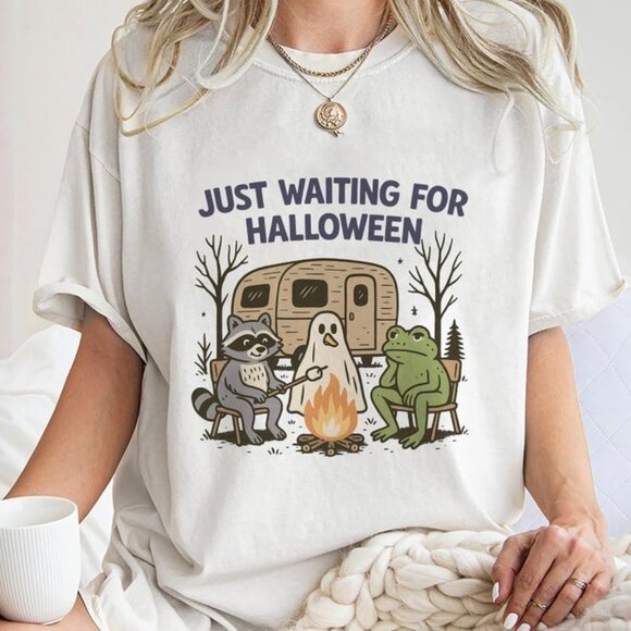 Tops - Just Waiting For Halloween Shirt, Trending Unisex Shirt